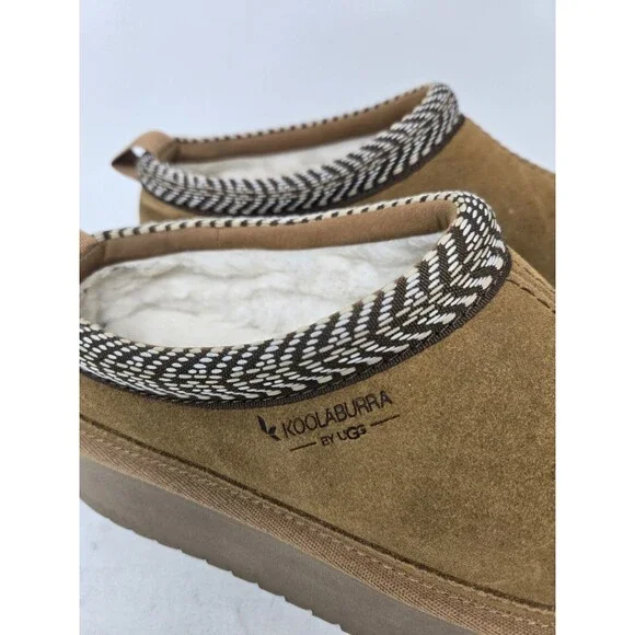 Koolaburra by UGG Burree Womens Slippers Sz 8 Chessnut Platform Shoe - Picture 4 of 9